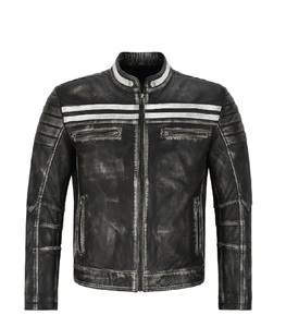 Veste Homme en Cuir Nappa Noir Véritable Vintage 100% Personnalisée, Coupe Tendance, Marque Privée, OEM/ODM, Vente en Gros, Tendance Vêtements d'Extérieur - Product Image 1
