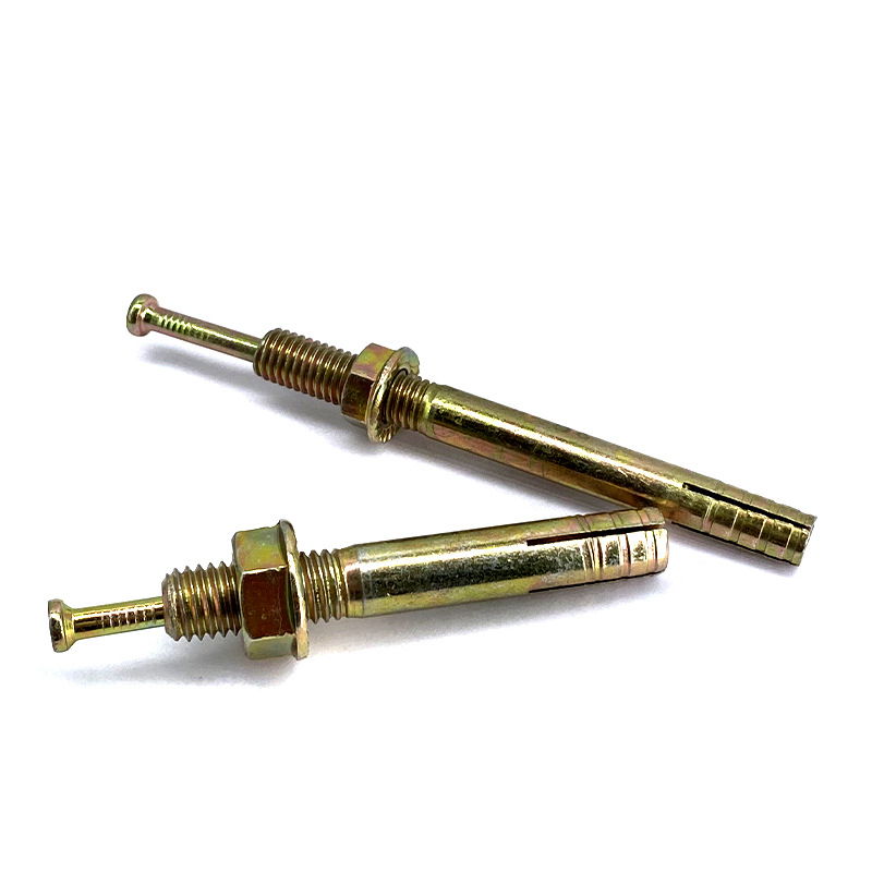 High Quality M8 M10 Hammer Drive Assembled Screws Yellow Zinc INCH Hit Expansion Anchors Galvanized DIN Sleeve Anchor Bolt