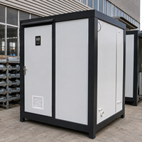 Cabine de toilettes extérieure en promotion usine, douche amovible, toilettes portables écologiques, installation facile, panneau sandwich durable