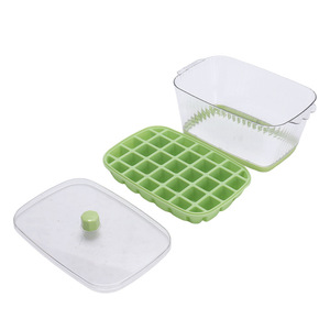 Household Large Capacity Ice Storage Box Rectangle 12 Above Compartments With Lid Quick Freezing Easy Demolding Food Grade - Product Image 3