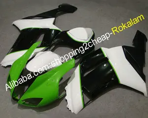 ZX-6R Fairing Kit Đối Với Kawasaki Ninja ZX 6R ZX6R 2007 2008 Sport Xe Máy Màu Xanh Lá Cây Trắng Đen Fairing