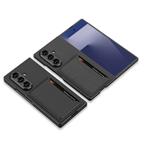 Étuis de téléphone portable antichoc en matériau PC GKK pour Z Fold 7 6 5, avec rabat en suède, protection intégrale, 6 couleurs, logo personnalisé disponible