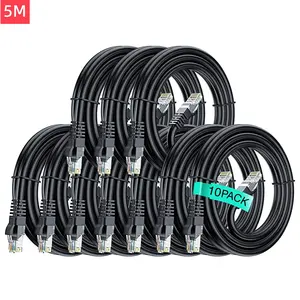Паровые соединительные кабели SFTP на заказ, соединительные кабели RJ45, Cat 8, Cat 7, CAT 6, CAT5, CAT8, Cat 7, Ethernet сетевой Lan кабель 1 м, 2 м, 3 м, 5 м, 10 м, 20 м