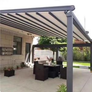 Pérgola con Techo Retráctil Ajustable Eléctricamente de Weleadalu, Directo de Fábrica, Precio Bajo, para Terrazas, Marco de Aluminio - Product Image 2