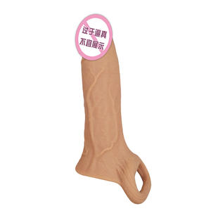 Condón retardante <span class=keywords><strong>de</strong></span> manga <span class=keywords><strong>de</strong></span> silicona <span class=keywords><strong>de</strong></span> partículas líquidas para hombres, Consolador <span class=keywords><strong>de</strong></span> productos para adultos con púas largas y gruesas - Product Image 6