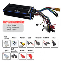 Kit de conversion de vélo électrique Ncyclebike 48V 60V 72V 3000W 60A Contrôleur FOC Sinewave Ebike et vélo Affichage LCD UKC1