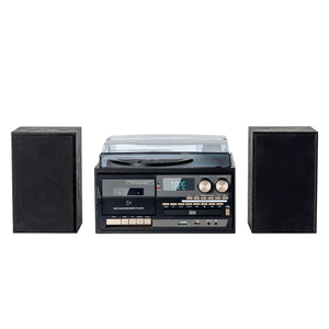 <span class=keywords><strong>Lecteur</strong></span> de disques vinyles rétro tout-en-un avec USB, <span class=keywords><strong>CD</strong></span>, radio AM/FM, <span class=keywords><strong>Bluetooth</strong></span>, <span class=keywords><strong>lecteur</strong></span> de disques vinyles, ventes chaudes en Europe - Product Image 2