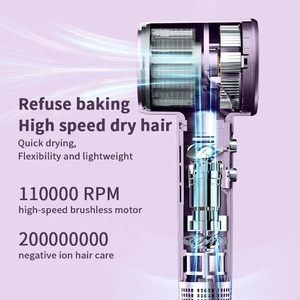 เครื่องเป่าผมไร้สาย WD ความเร็วสูง 110000 รอบต่อนาที ชุดแปรงเป่าผมแบบไร้แปรงถ่าน สำหรับจัดแต่งทรง<span class=keywords><strong>ผม</strong></span> โรงงานผลิตเครื่องเป่าผม - Product Image 4