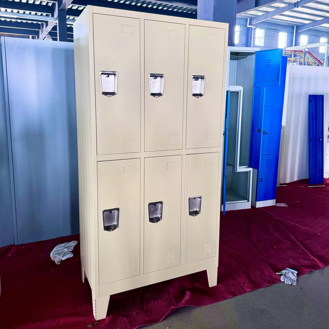 American Style Metal Locker Steel School Wardrobe Cabinet Locker for School Gym Student Worker Wardrobe Lockers with Feet