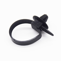 OEM C0444 50PCS Attaches de câble de voiture en nylon noir, attaches de câble de voiture, attaches de câble de voiture à fixation par pression, clips de maintien de câble