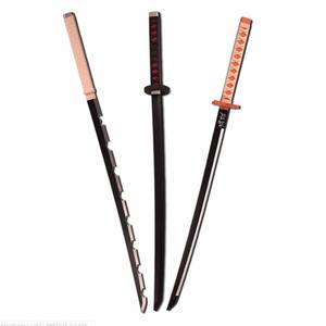 Cosplay Anime <span class=keywords><strong>Tanjiro</strong></span> Demon Katana Blade <span class=keywords><strong>espada</strong></span> para Halloween versión corta juguetes de madera para niños Unisex Sezhicai CN;ZHE - Product Image 5
