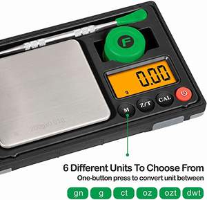 Mini balance de poche rechargeable haute précision 200g*0.01g avec écran LCD, <span class=keywords><strong>conversion</strong></span> de 6 unités, balance en acier pour herbes, grammes, bijoux, OEM - Product Image 4