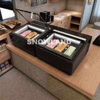 Petite vitrine réfrigérée pour crème glacée de comptoir Dubaï