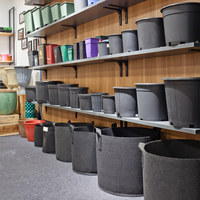 Vente en gros de grands pots de plantes en plastique pour l'intérieur et l'extérieur des jardinières de jardin pour le sol des pépinières
