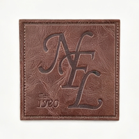 Écussons en cuir PU personnalisés avec logo, étiquettes écologiques thermosoudées pour vêtements, étiquettes pour jeans, accessoires de couture à coudre, vente en gros OEM