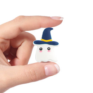 Kovict Hot Selling Funny Halloween Shape Baby Teething Diy Pacifier Clip Custom Silicone Charms Focal Beads for Pen Making - Product Image 5