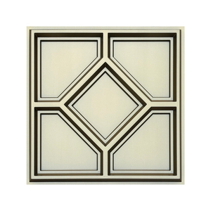 Hiện đại PVC 3D nghệ thuật vuông gạch Trần không thấm nước khuôn-proofnatural Champagne vàng 605*605 Lay-in tấm Trần - Product Image 3