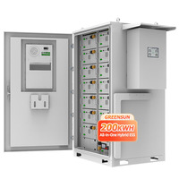 Armoire tout-en-un avec onduleur hybride triphasé 50 kW et batterie au lithium 57 kWh, 100 kWh, 200 kWh avec fonction parallèle