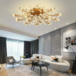 Mooie Plafondlamp Led Kristallen Plafondlamp Moderne Woonkamer Kristallen Verlichting - Product Image 2