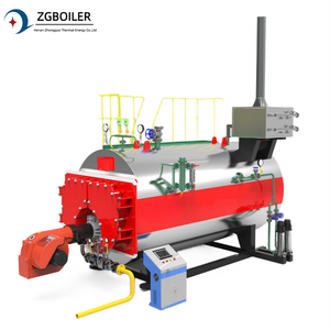 Chaudière à vapeur horizontale à tubes de fumée WNS à performance stable, au gaz ou au mazout, adaptée à un usage industriel dans les usines de sucre - Product Image 1