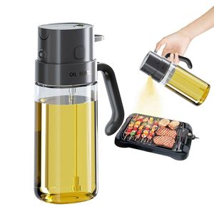 Dispensador 2 en 1 para Cocina, Botella de Vidrio de Grado Alimenticio, Rociador de Aceite de Coco, Vinagre y Aceite de Oliva para Cocinar - Product Image 1