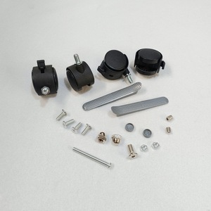 Screen Legs <b>Silver</b> Aluminum Alloy Steel Furniture Leg With Movable Pulley <b>Bracket</b> For Office Partition Entrance Use - Product Image 3