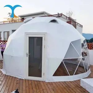 6M 8M 10M Pvc Hotel Haus Resort Garten Iglu Geodätische Glamping Kuppel Zelt Spielzeug zelte Camping