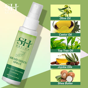 Private Label Venda Quente Azeite de Rícino Extra Forte Segure Rápido Seco Trança Sheen Spray Textura Spray - Product Image 4