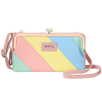 Baellerry Tas Tangan Kulit Pu Wanita, Dompet Bahu dan Tas Tangan Perempuan Klip Uang