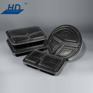 Pp container lưu trữ thực phẩm Vòng 1/2/3 ngăn bữa ăn chuẩn bị nhựa microwavable hộp đựng thức ăn - Product Image 2