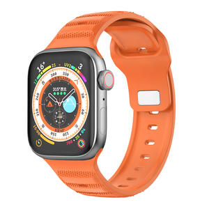 <span class=keywords><strong>Bracelet</strong></span> de montre FKM à motif de points de luxe pour Apple Watch Ultra 49mm S10 46/42mm <span class=keywords><strong>Bracelet</strong></span> de sport en caoutchouc fluoré respirant Premium - Product Image 1