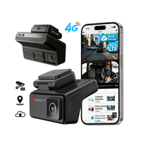 CPT Dual QHD Smart AI 4G LTE Simcard Car Dashcam Pemantauan Langsung 24 Jam 1080P Deteksi Radar WiFi GPS IR Penglihatan Malam Kartu TF
