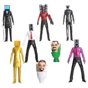 Toilet Man And Monitor Man Action Figures Titan Speaker Man Vs Tv Man Doll <b>Models</b> Unisex 14 Years Up - Product Image 5