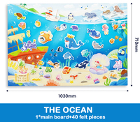 Tableau mural éducatif en feutre personnalisé pour enfants, avec calendrier, date, reconnaissance météo, DIY 3D, à suspendre au mur