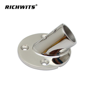 Suministro directo de fábrica Hardware de cubierta de acero inoxidable Base de brida redonda de 45 grados - Product Image 2