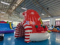 Tente gonflable de Noël en forme de chapeau pour cour, décoration gonflable personnalisée pour jardin et fête de fin d'année