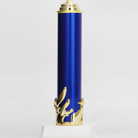 Trophée Colonne Doré en Plastique à Prix Abordable avec Impression UV et Gravure pour Concours de Beauté et de Maquillage – Offre Spéciale