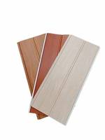 Paneles de Techo Laminados Ecológicos, Impermeables, Resistentes al Fuego, Decorativos, de PVC para Interiores, con Aspecto de Madera