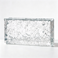Bloc de verre cristallin transparent de qualité supérieure, à fusion à chaud, pour cloison décorative intérieure, hall d'hôtel