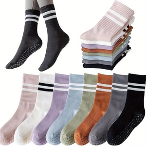 Hot bán biểu tượng tùy chỉnh sọc chống trượt barre múa ba lê nén Grip Pilates vớ yoga - Product Image 2