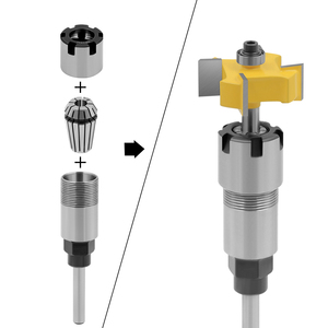 LAVIE ER16 varilla de extensión Collet <span class=keywords><strong>UM</strong></span> tipo Llave tuerca 5 uds juego para brocas de enrutador máquina de grabado para carpintería CER16T5A - Product Image 3
