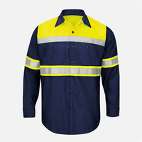 Imprimé personnalisé femmes hommes bouton vers le haut réfléchissant mécanicien travail uniforme haute visibilité chemises à manches longues avec logo