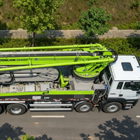 Camion pompe à béton diesel Zoomlion Shandeka de 52 mètres, débit de 180 m³/h, moteur inclus, entièrement hydraulique