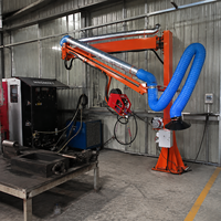 Bras de soudage électrique à extraction de poussière de 7 mètres de portée, alimentateur de fil pour structures en acier, certifié CE