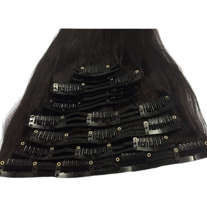 Clip invisible en gros dans les extensions de cheveux | 100% cheveux humains vierges Remy alignés sur les cuticules | Cheveux bruts sans couture doublement étirés - Product Image 2