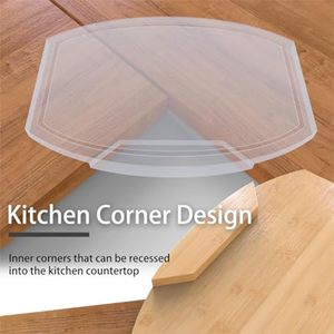 Planche à découper en bois pour <span class=keywords><strong>coin</strong></span> de cuisine avec rainure profonde pour le jus, planche à charcuterie en bois, plateau de service pour les collations, autres planches - Product Image 4