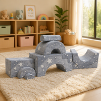 Canapé modulaire de jeu en gros, canapé d'intérieur personnalisable OEM/ODM, canapé-lit de jeu souple et pliable pour enfants