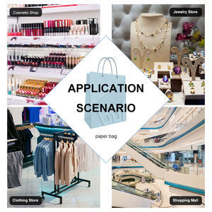 독특한 디자인 다이컷 종이 가방 크라프트 종이 가방 재활용 고급 쇼핑백 다이컷 손잡이 포함 HONPAK - Product Image 6