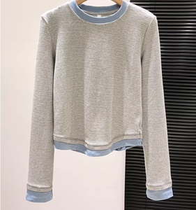 G111 AL4290-65.99-LLBB-Camiseta polo <span class=keywords><strong>de</strong></span> manga larga para <span class=keywords><strong>mujer</strong></span>, versión coreana, top holgado y versátil para uso informal <span class=keywords><strong>de</strong></span> primavera - Product Image 3