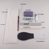 Kit de manucure et pédicure premium 8 en 1 en acier inoxydable, outil de soin des ongles et des pieds pour la maison, le salon et les voyages